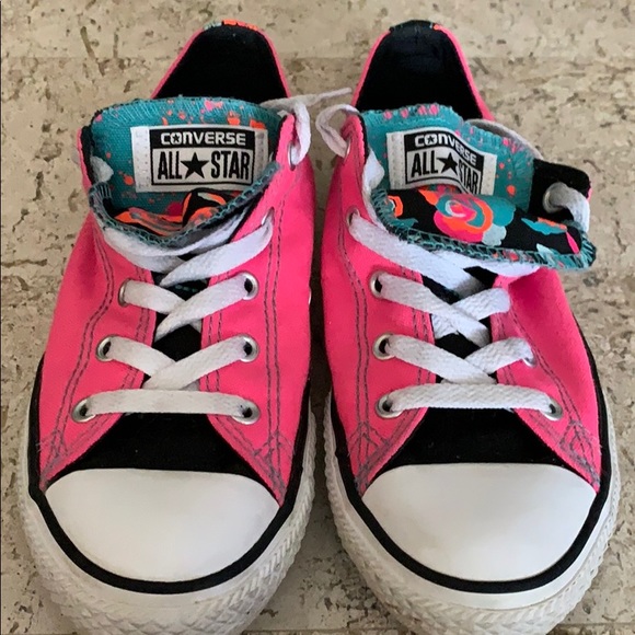 Converse All-Stars Hot Pink Camo Accents Like New! - Picture 5 of 6